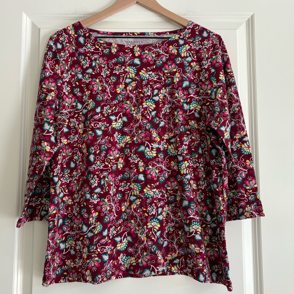 Talbots Factory Women’s Top with 3/4 Sleeves